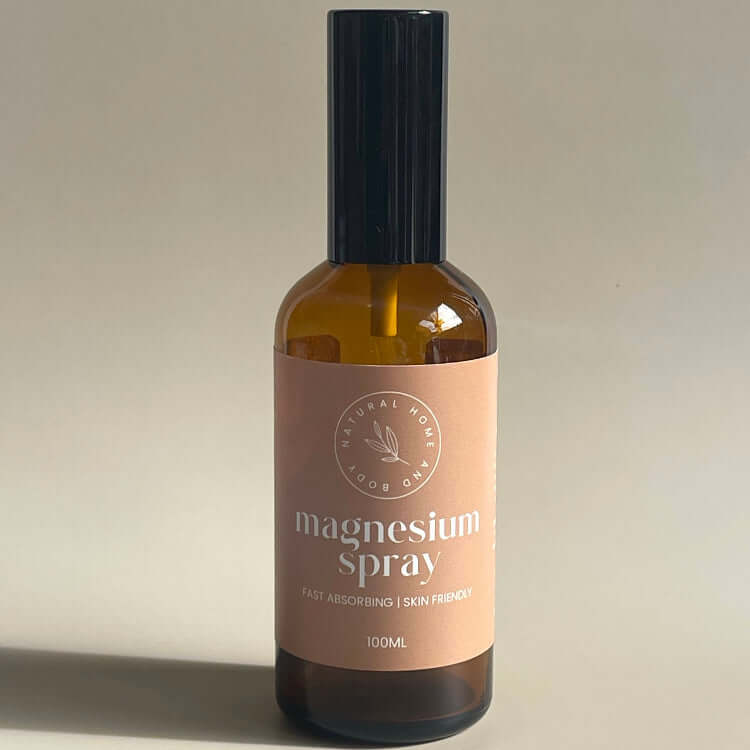 Adults formula magnesium oil spray displayed on a neutral coloured backdrop