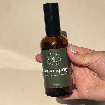 Eucalyptus peppermint and lemon myrtle room spray