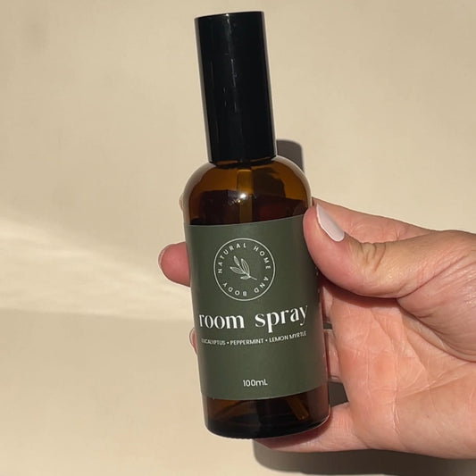 Eucalyptus peppermint and lemon myrtle room spray